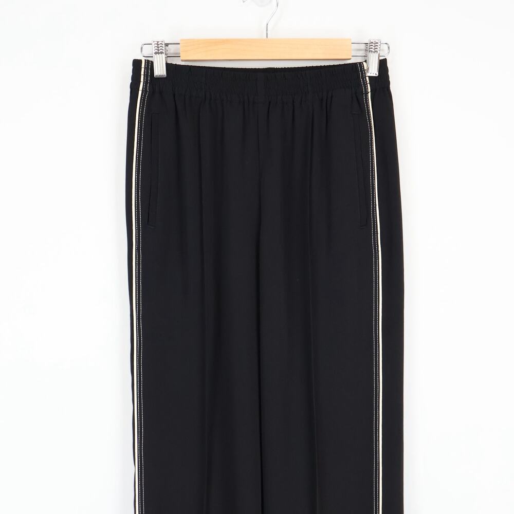Madewell Pull-On Bootcut Track Pant Jet Black Stripe Size Small NWT - Picture 5 of 10